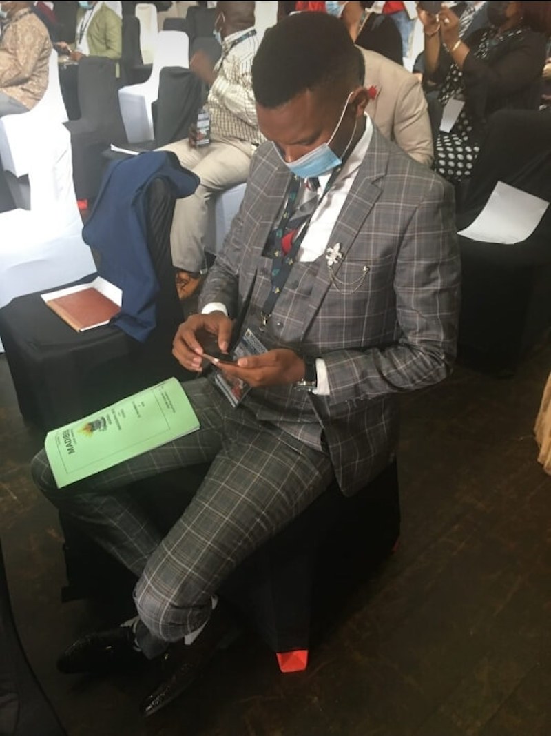 Kabelo Ashly Nthekiso hard at work