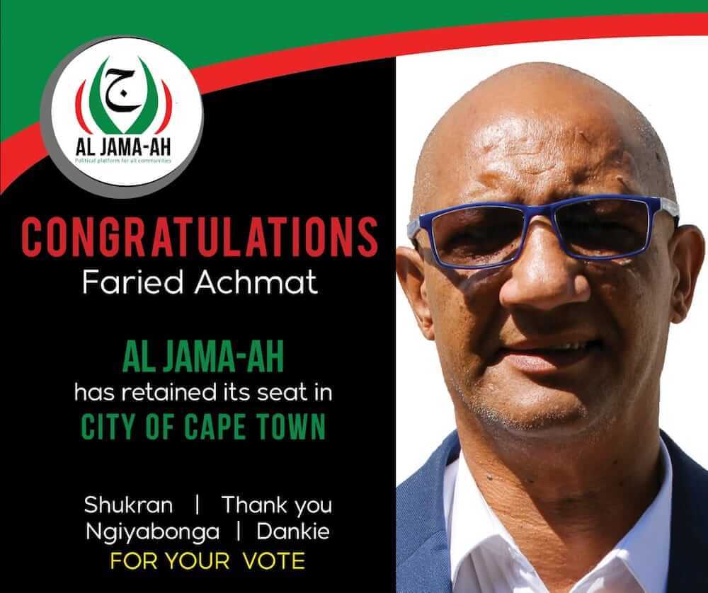 Congratulations Faried Achmat