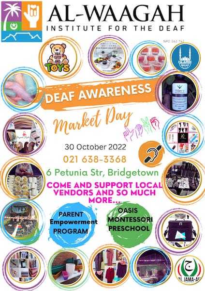 Market Day for the Al Waagah institute for the deaf in Bridgetown