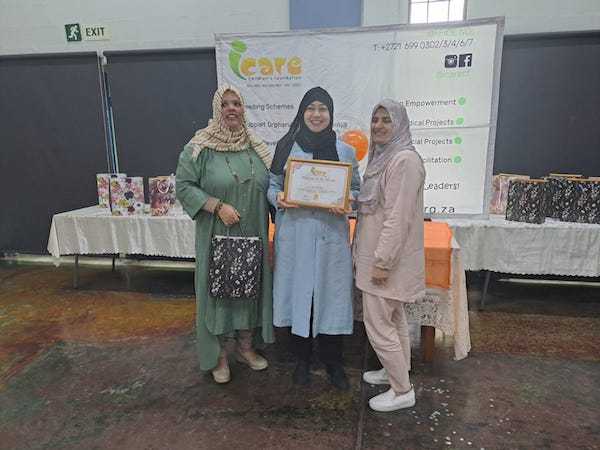 Councillor Shameemah Shameemah received an award for her work as Ambassador of ICare Children Foundation
