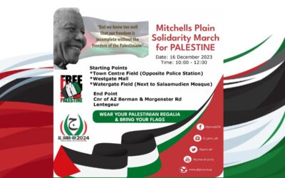Solidarity March for Palestine: Mitchells Plain