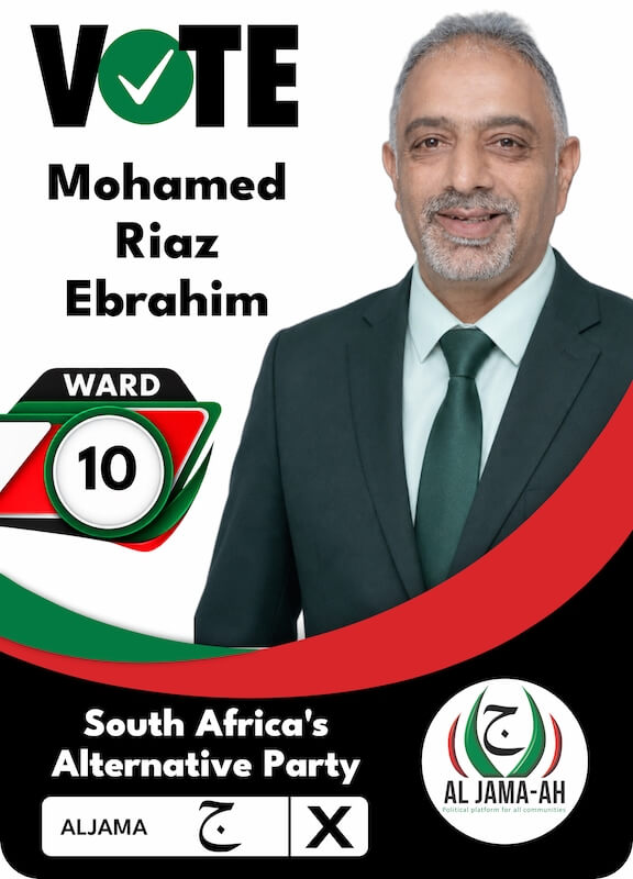 Al Jama- ah Ward 10 Vote Al Jama-ah candidates Gauteng 3
