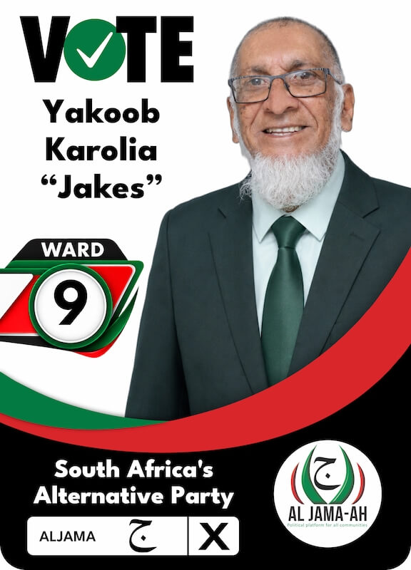 Al Jama- ah Ward 9 Jakes Vote Al Jama-ah candidates Gauteng 2